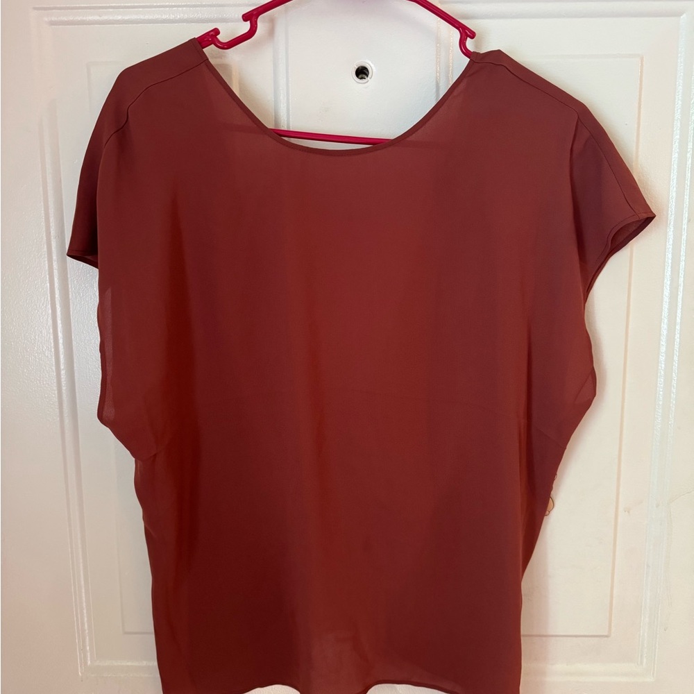 Express Rust/Brown Women's Blouse NWT